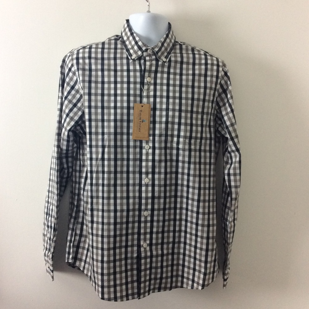 NEW Tailor Vintage Men’s casual plaid shirt Medium